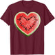 Cool Watermelon Graphic Women Fruit Watermelon Lover T-Shirt - T-Shirt | Maroon