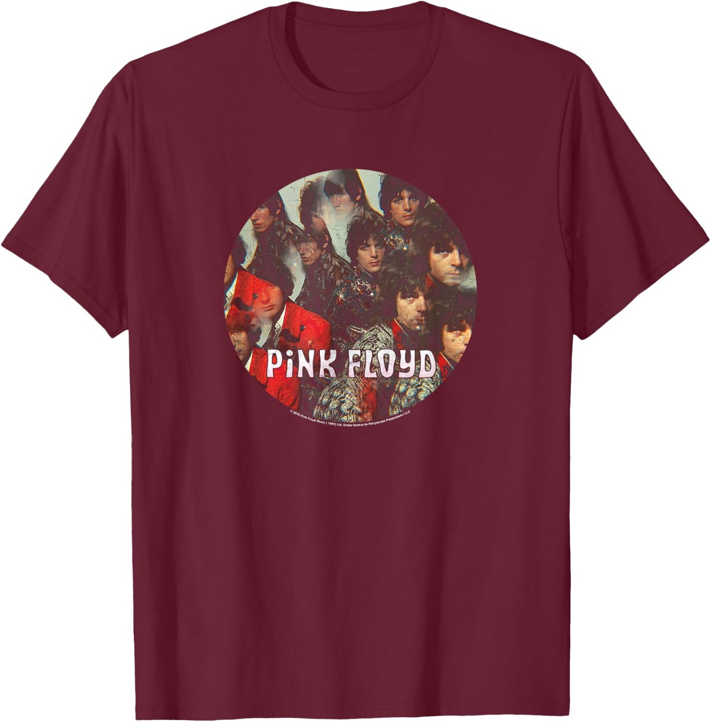 Pink Floyd Piper T-Shirt - T-Shirt | Maroon