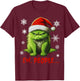 Funny Christmas Cat Ew People Meowy Cat Lovers Men Women Kid T-Shirt - T-Shirt | Maroon