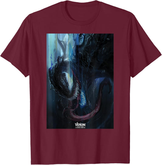 Marvel Venom: The Last Dance Venom Symbiote Streak Art T-Shirt - T-Shirt | Maroon