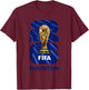 FIFA World CUP26 Houston Trophy Color T-Shirt - T-Shirt | Maroon