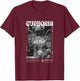 Euphoria Angel - Bold Urban Graffiti T-Shirt - T-Shirt | Maroon