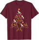 Horse Christmas Tree Funny Ugly Christmas Sweater T-Shirt - T-Shirt | Maroon