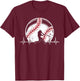 Baseball Heartbeat Gifts For Boys Who Love Baseball T-Shirt - T-Shirt | Maroon