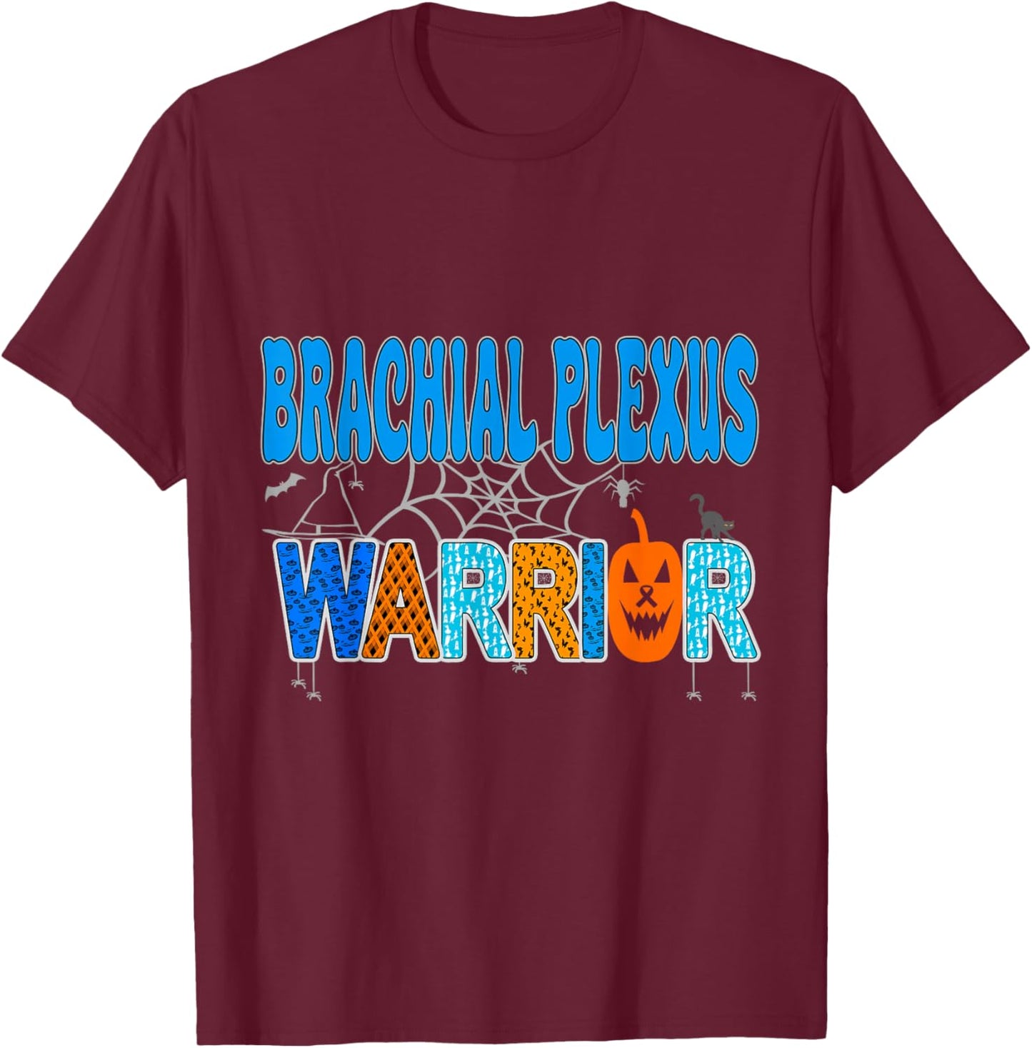 Brachial Plexus Awareness For Halloween T-Shirt - T-Shirt | Maroon