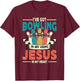 I've Got Bowling In My Veins and Jesus In My Heart Retro T-Shirt - T-Shirt | Maroon
