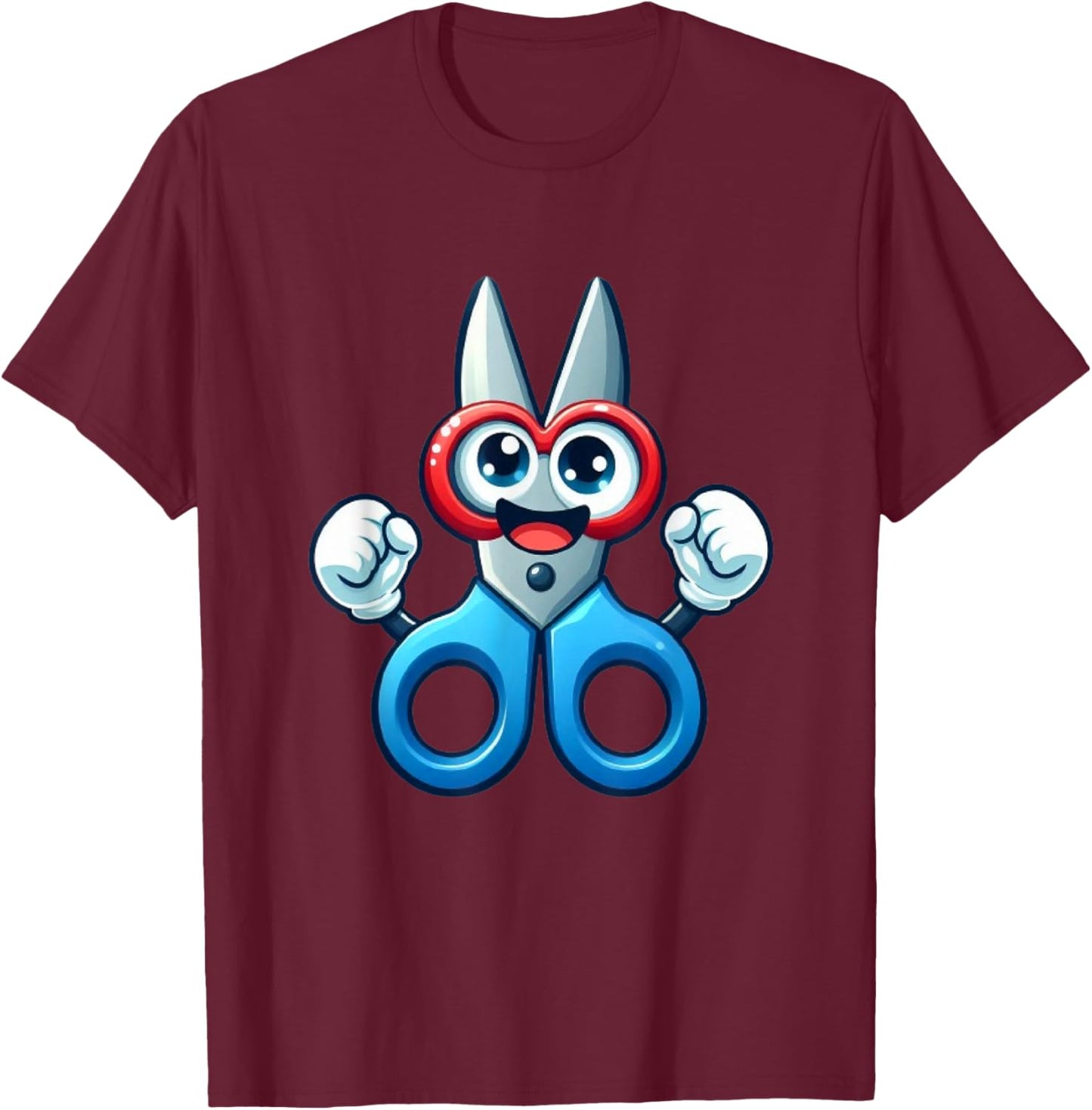 Rock Paper Scissors Group Halloween Costume T-Shirt - T-Shirt | Maroon