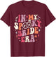 In My Spooky Bride Era Halloween Bride Wedding Bachelorette T-Shirt - T-Shirt | Maroon