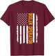 Boiler Operator Job, American Flag Boiler Operators Career T-Shirt - T-Shirt | Maroon