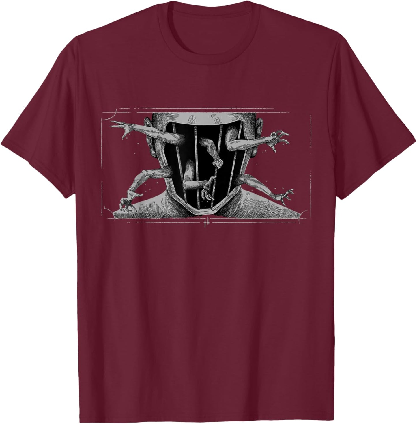 Hunt: Showdown Demented Pact T-Shirt - T-Shirt | Maroon