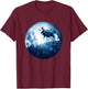 Siberian Husky Dog Moon Dog Mom Dad Women Men Dog Lovers T-Shirt - T-Shirt | Maroon