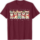 Corgi Santa Christmas Lights Xmas PJ Dog Lover Merry Corgmas T-Shirt - T-Shirt | Maroon