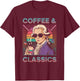 Wolfgang Amadeus Mozart Quote Coffee & Classical Music Lover T-Shirt - T-Shirt | Maroon