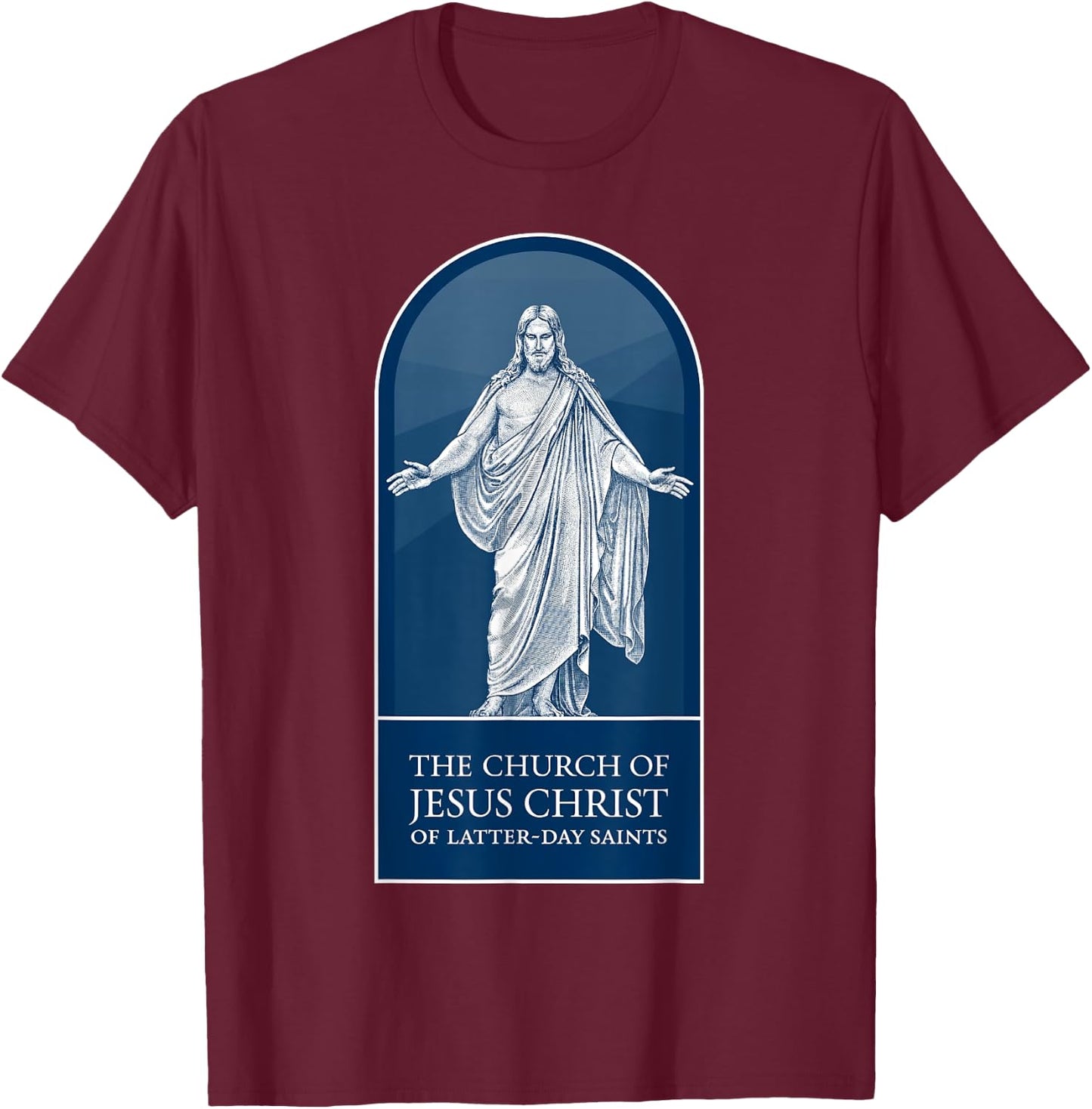 Mormon LDS Church of Jesus Christ of Latter-day Saints, Blue T-Shirt - T-Shirt | Maroon