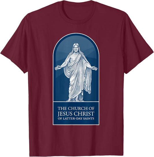 Mormon LDS Church of Jesus Christ of Latter-day Saints, Blue T-Shirt - T-Shirt | Maroon