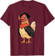 Kawaii Chicken Graduation T-Shirt - T-Shirt | Maroon