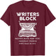 Funny Writers Block Gift | Imaginary Friends Author T-Shirt - T-Shirt | Maroon