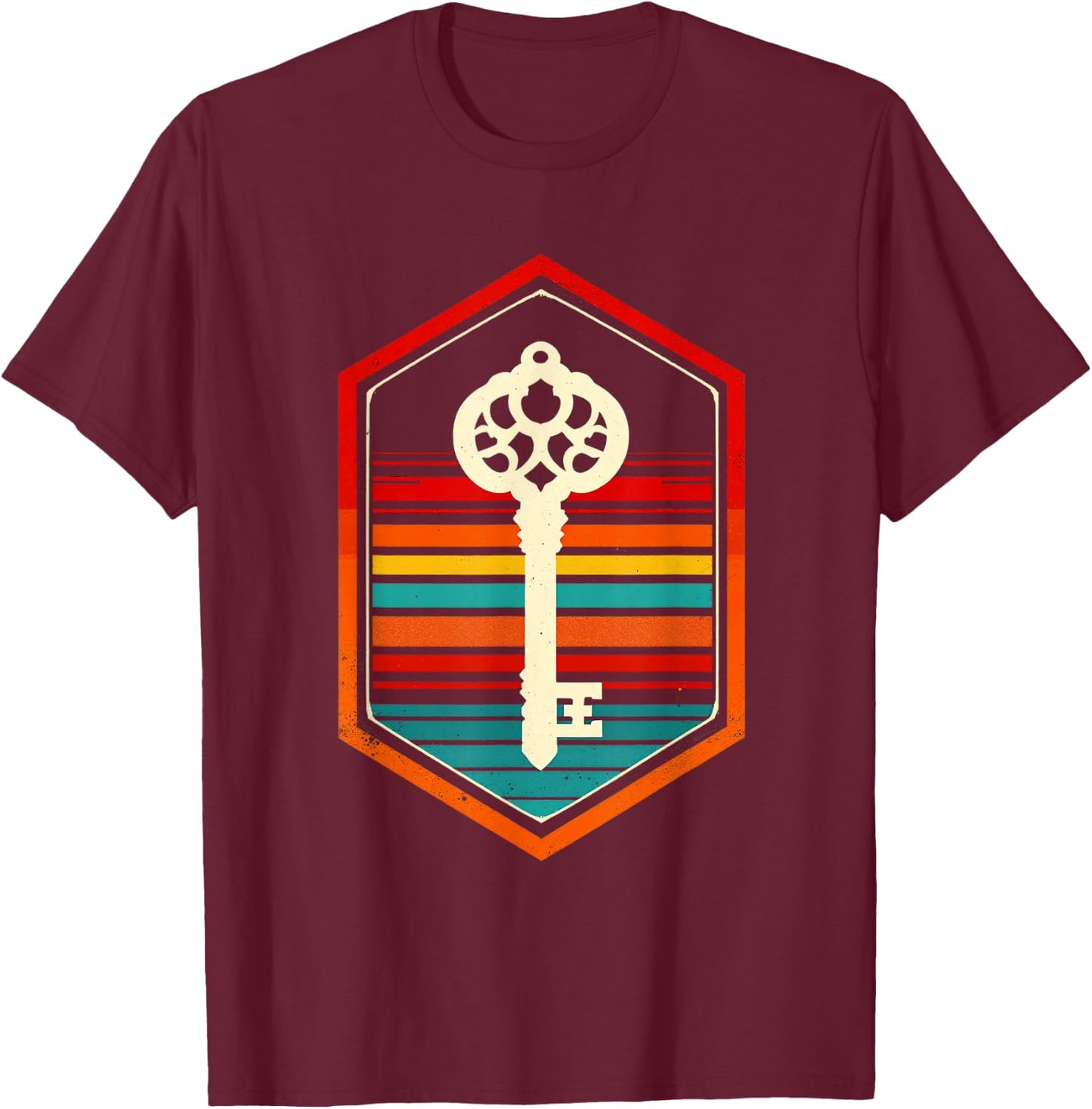 Vintage Key T-Shirt - T-Shirt | Maroon
