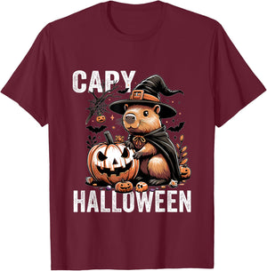 Capy Halloween Capybara Costume T-Shirt - T-Shirt | Maroon