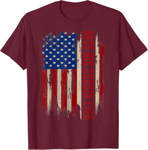 Vintage Best Big Cousin Ever American Flag Father's Day Gift Women Kids Men T-Shirt - T-Shirt | Maroon