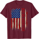 Vintage Best Big Cousin Ever American Flag Father's Day Gift Women Kids Men T-Shirt - T-Shirt | Maroon