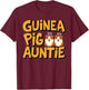 Cute Guinea, Pig Auntie Cavy Aunt For Pet Owner Men Women T-Shirt - T-Shirt | Maroon