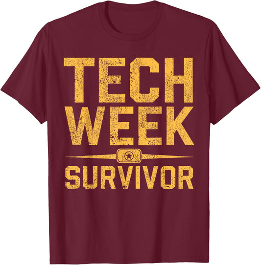 Stage Manager Tech Week Theater Director Theatre Manager T-Shirt - T-Shirt | Maroon