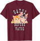 Gatos Before Vatos Galentines Day Valentines Vintage Cat Women T-Shirt - T-Shirt | Maroon