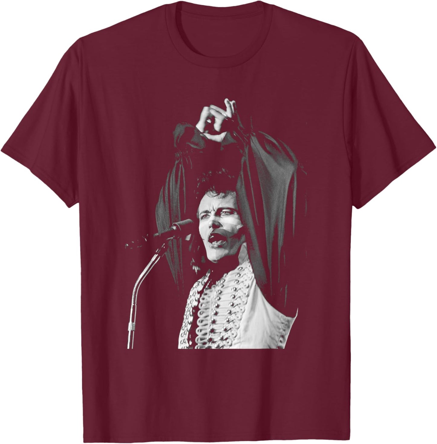 Adam and The Ants Live Stand and Deliver 1981 T-Shirt - T-Shirt | Maroon