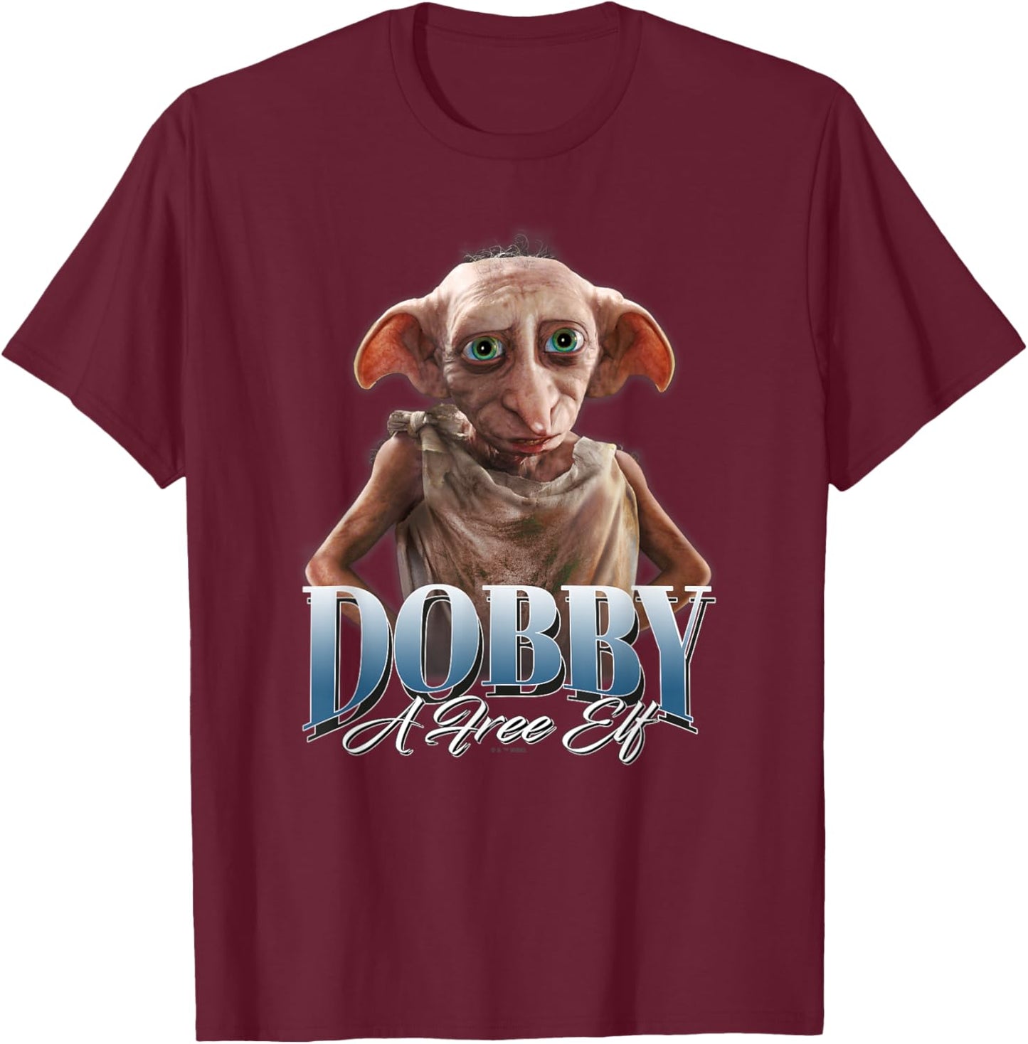 Harry Potter Dobby The Elf Homage T-Shirt - T-Shirt | Maroon