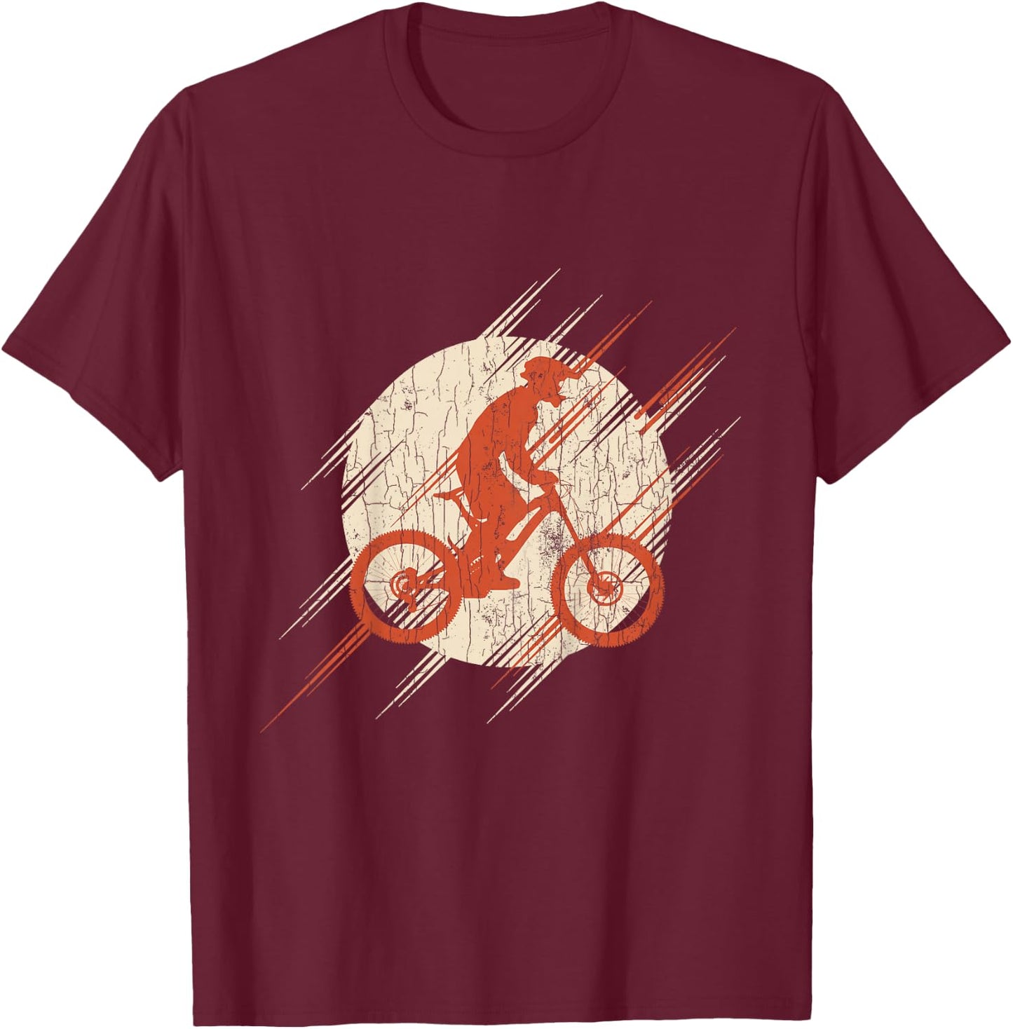Kids Mountain Bike Cycling Gifts Youth Boys T-Shirt - T-Shirt | Maroon