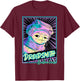 Star Wars: The Rise Of Skywalker Babu Frik Neon Poster T-Shirt - T-Shirt | Maroon