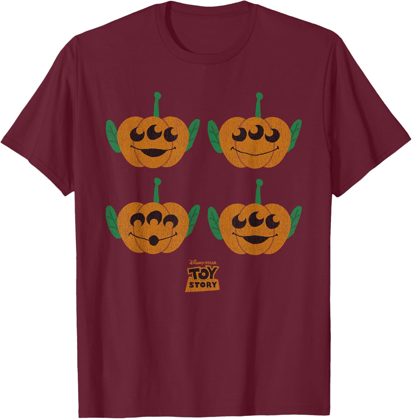 Disney PIXAR Toy Story Alien Pumpkins T-Shirt - T-Shirt | Maroon