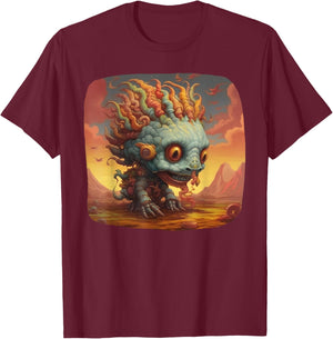 YA Sci Fi Giger Aliens T Giger Dream Space Martian Fantasy T T-Shirt - T-Shirt | Maroon