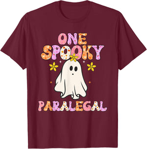 Paralegal Halloween Spooky Paralegal T-Shirt - T-Shirt | Maroon