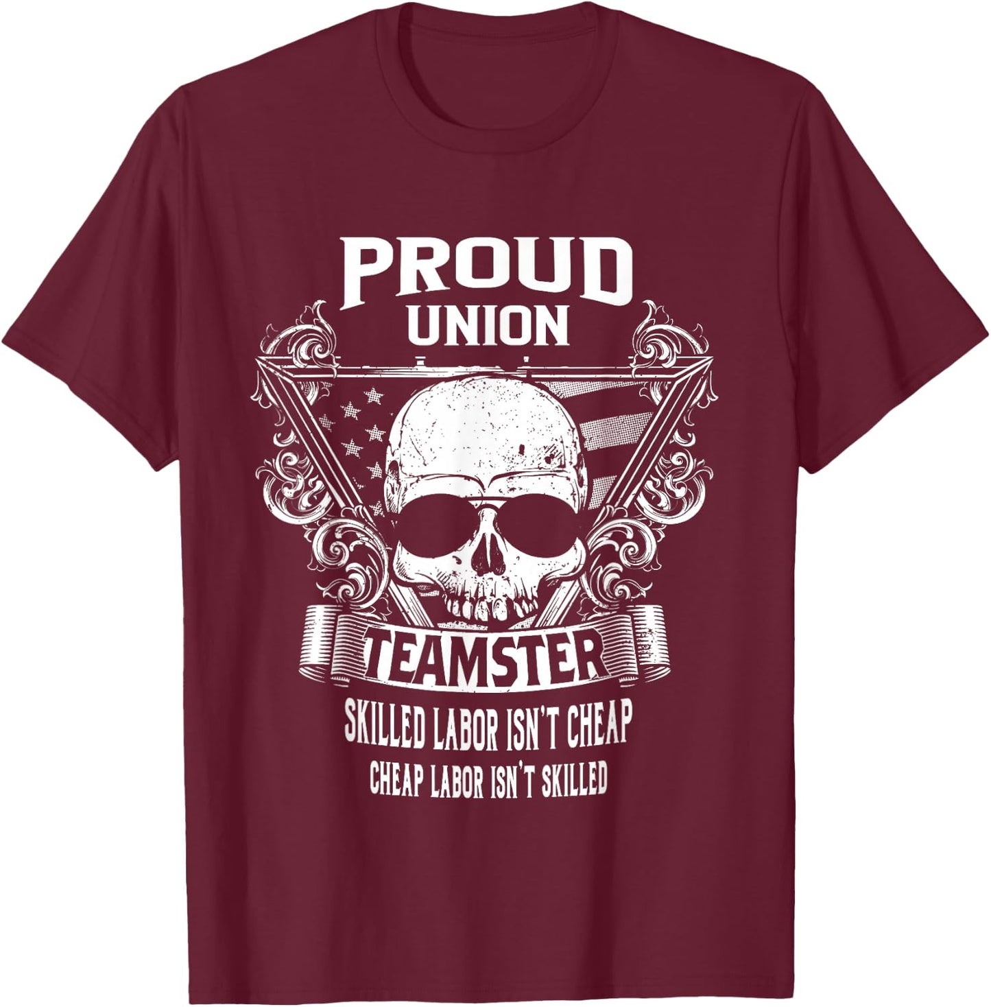 Union Teamster Shirts T-Shirt - T-Shirt | Maroon