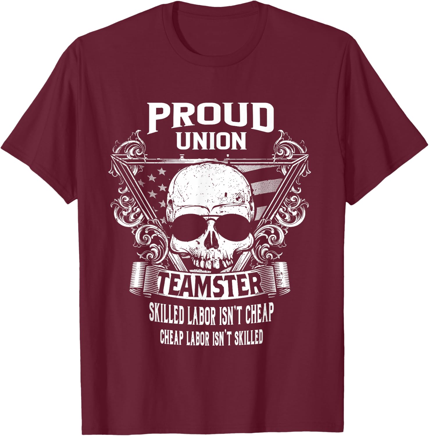 Union Teamster Shirts T-Shirt - T-Shirt | Maroon