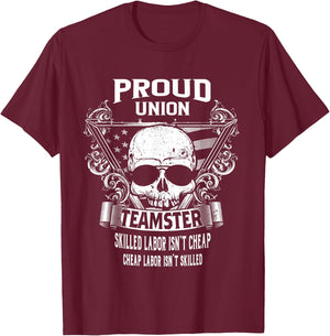 Union Teamster Shirts T-Shirt - T-Shirt | Maroon