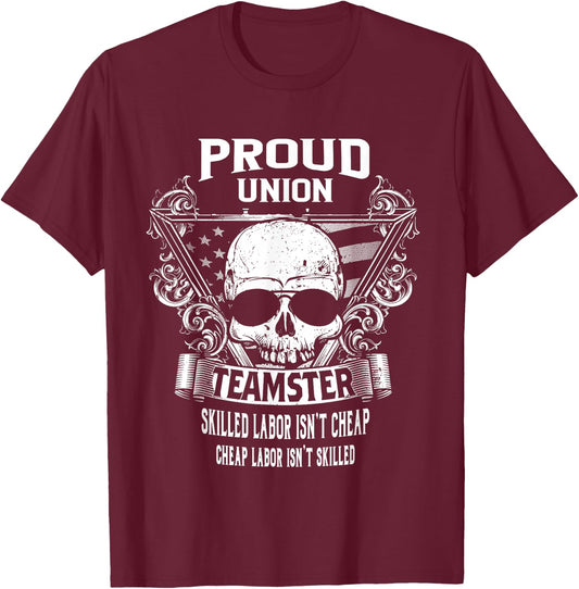 Union Teamster Shirts T-Shirt - T-Shirt | Maroon