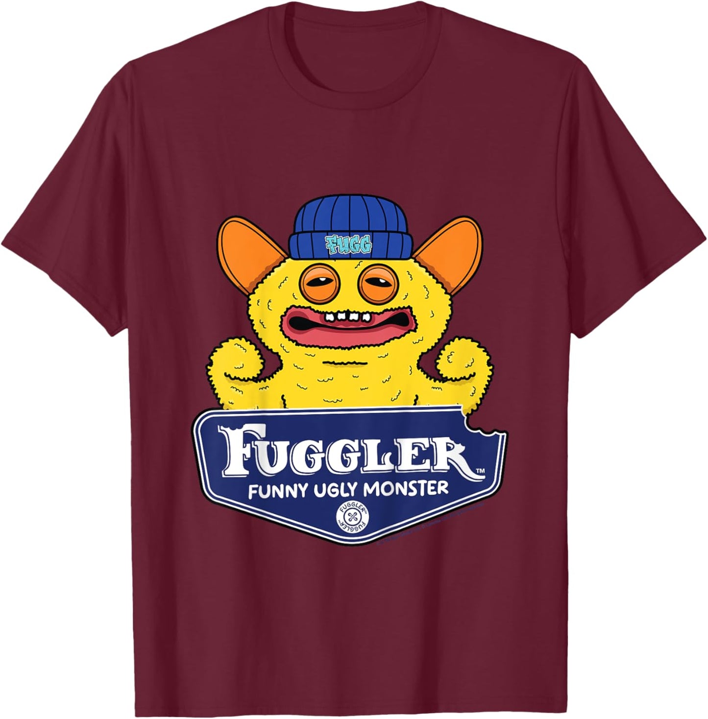Kids Fuggler Grin Grin Funny Ugly Monsters Kids T-Shirt - T-Shirt | Maroon