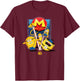 Minions Despicable Me 4 Mega Minions Group T-Shirt - T-Shirt | Maroon