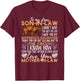 to My Dear Son in Law I Didn't Give You The Gift of Life T-Shirt - T-Shirt | Maroon