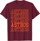 Vintage Astros Retro Style 70s-80s First Name T-Shirt - T-Shirt | Maroon