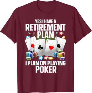 Funny Poker Design Women Poker Player Poker Lover T-Shirt - T-Shirt | Maroon
