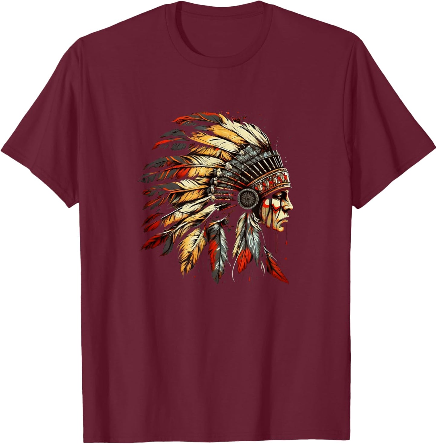 Native American Dreamcatcher Indian Design T-Shirt - T-Shirt | Maroon