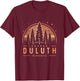 Duluth Minnesota - Duluth MN Trees T-Shirt - T-Shirt | Maroon