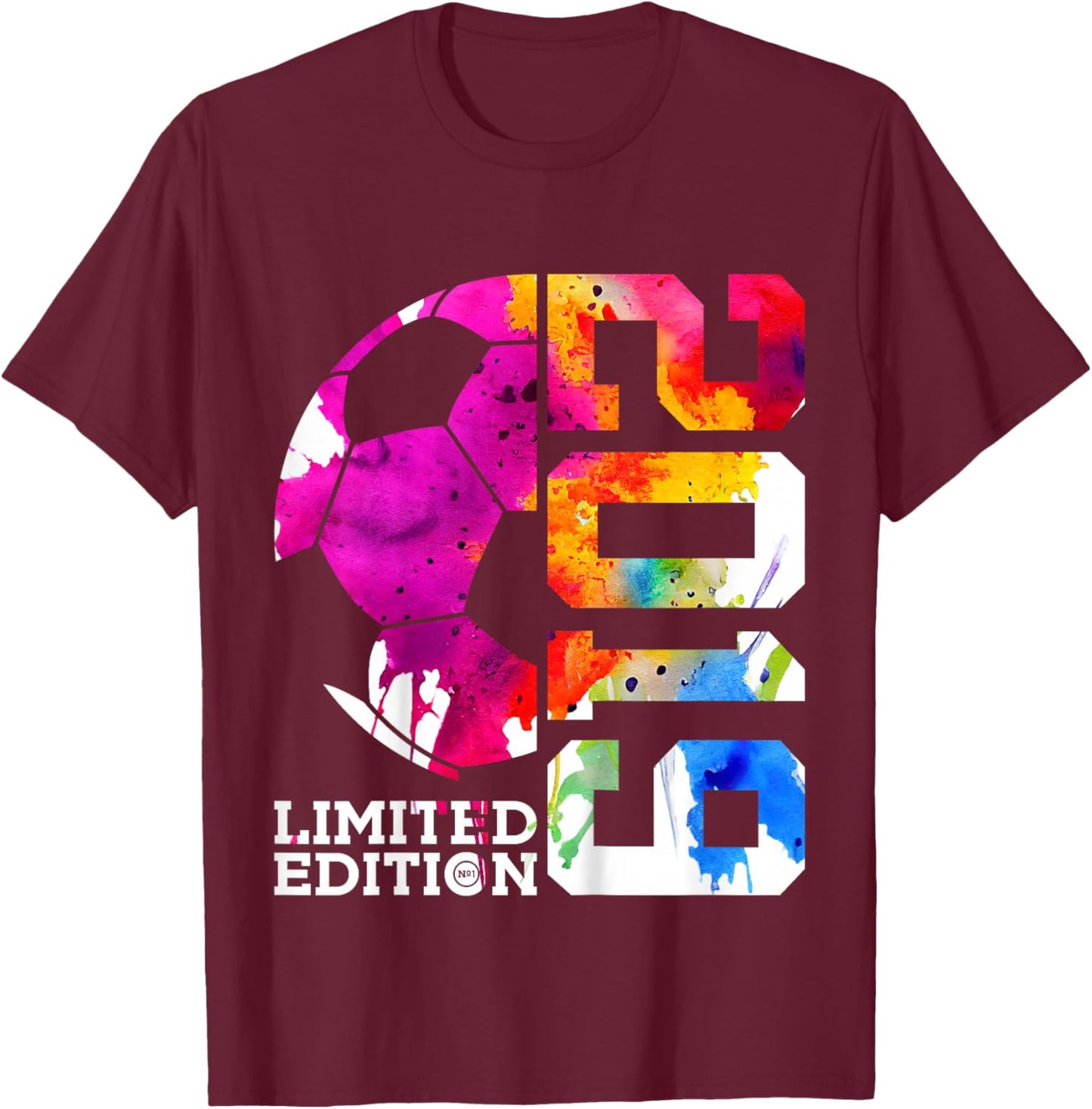7th BIRTHDAY SOCCER LIMITED EDITION 2019 T-Shirt - T-Shirt | Maroon