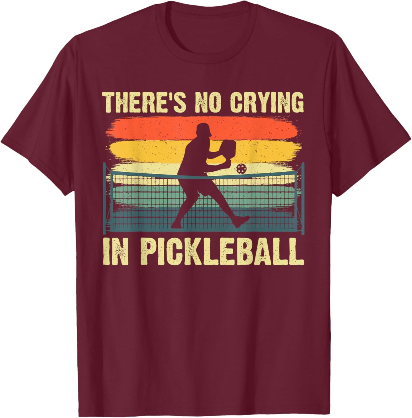 Funny Pickleball Art Women Pickleball Player Paddle T-Shirt - T-Shirt | Maroon