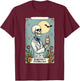 Floral Skeleton Skeleton Tarot Card Pharmacy Technician T-Shirt - T-Shirt | Maroon