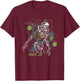 Alien: Romulus Distressed Neon Romulus Lab Schematic T-Shirt - T-Shirt | Maroon